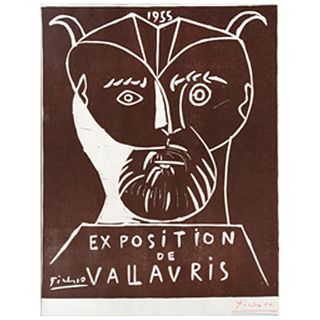PABLO PICASSO, Exposition Vallauris, 1955.