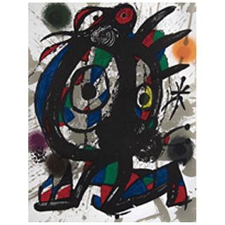 JOAN MIRÓ, Original lithograph I, from the suite of 12 original lithographs, 1972. 
