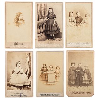 Slave Children from New Orleans, Collection of Twelve CDVs