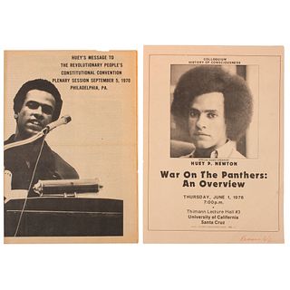 Huey P. Newton, Poster and Related Imprint, ca 1970s