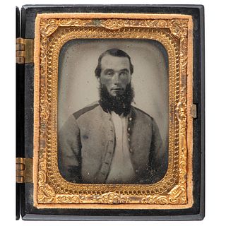 Ninth Plate Ambrotype of Confederate Soldier Possibly from Georgia