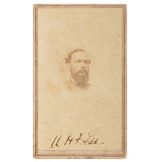 William Henry Fitzhugh Lee Autographed CDV