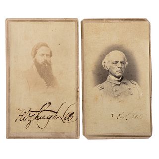 Sydney Smith Lee and Fitzhugh Lee Autographed CDVs