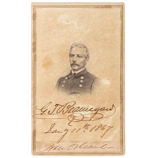 P.G.T. Beauregard Autographed CDV