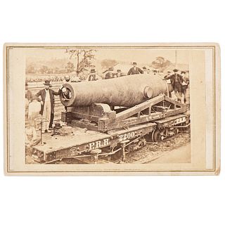 Rodman Gun in Transit to Fort Hamilton, New York, 1864