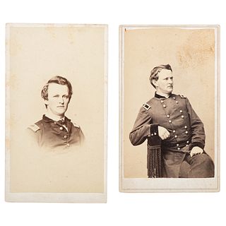 Civil War General Wesley Merritt, Pair of CDVs