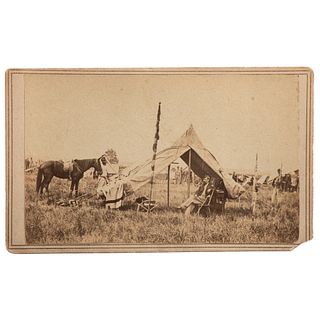 Donaldsonville, Louisiana CDVs, Incl. Union General Edward Molineux at Camp