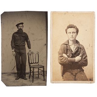 Tintype & CDV of Enlisted Sailors