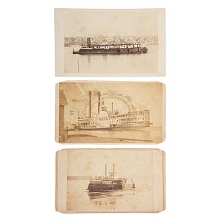 Three CDVs of Brown Water Navy Vessels, incl. Two Warships