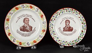 Two Historical Staffordshire plates, 19th c.