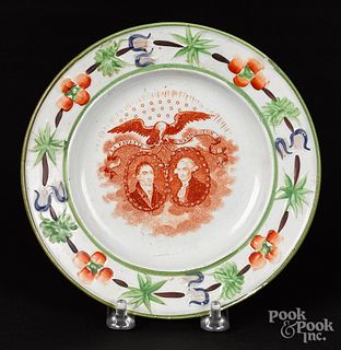 Historical Staffordshire plate, 19th c.