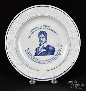 Historical Staffordshire plate, 19th c.