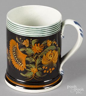 Mocha child's mug, 19th c.