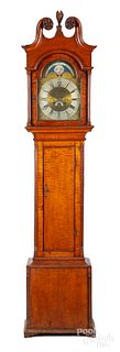 Pennsylvania Chippendale tall case clock