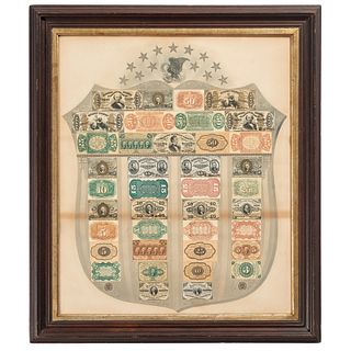 Civil War Fractional Currency Shield