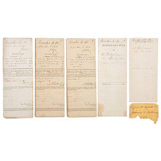 Civil War Muster Roll Collection, Incl. 24th Indiana Volunteers Documents Countersigned by Brigadier General Daniel McCauley