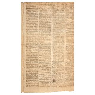 First US Supreme Court Decision Covered in 1791 Columbian Centinel, Plus Justice William Cushing's Personal Issue from 1793