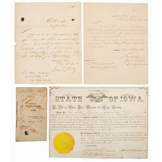 Melendy Family of New Hampshire, Manuscript Archive, Incl. Correspondence from John A. Dix and Josiah Meigs to Peter Melendy