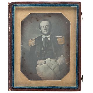 Very Early Quarter Plate Daguerreotype of a Sailor, Ca 1840s