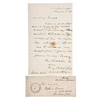 Martin Van Buren ALS with Free Franked Envelope