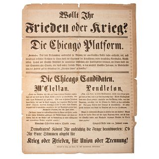 1864 Presidential Campaign Broadsides Seeking the German-American Vote