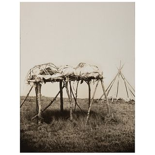 D.F. Barry Indian Burial Photographs with ALS Describing the Scenes