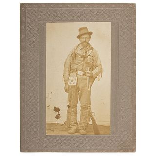 Jeremiah “Jerry” Potts, American-Canadian Scout, Plainsman, and Buffalo Hunter, Rare Original Photograph