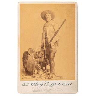 Buffalo Bill Cody Cabinet Card by Brisbois, Plus