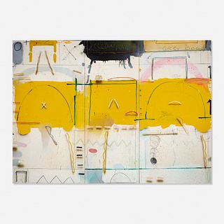 James Havard, Yellow Hair Grey Dog (triptych)