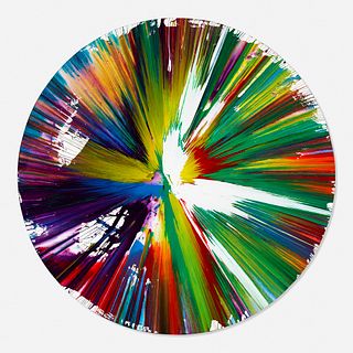 Damien Hirst, Signed Circle Spin Painting