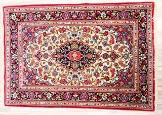 LOVELY PERSIAN ORIENTAL FLORAL RUG 5' x 3.5'