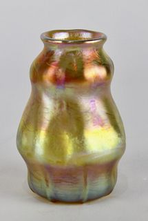 L.C.T. Favrile Art Glass Cabinet Vase