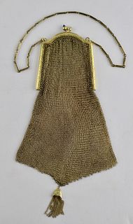 Gold Plated Mesh Purse, c. 1910