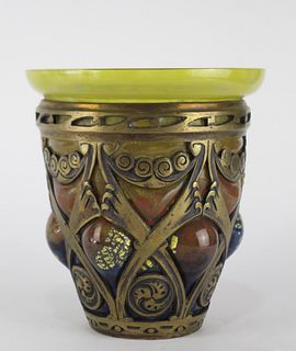Daum Art Glass Vase, Marjorelle