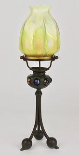 Tiffany Studios Tri-leg Candle Lamp