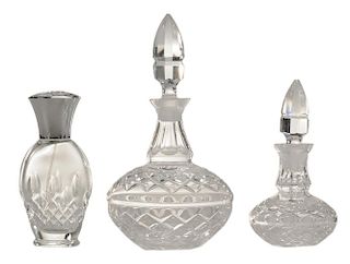 Three Waterford Perfume and Cologne