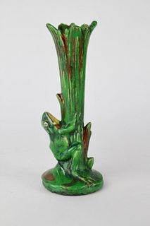 Weller Pottery Coppertone Bud vase