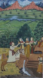 Indo-Persian Mughal Painting on Cloth