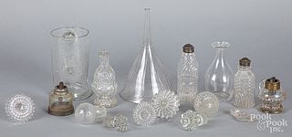 Group of early colorless glass