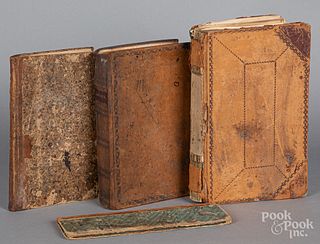 Four hand written country store ledgers, 19th c.