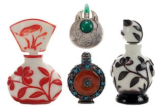 Four Chinese Perfume Bottles