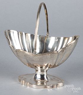 English silver basket, 1792-1793