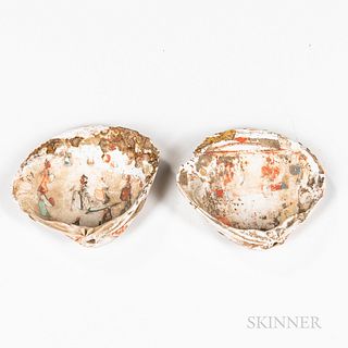 Pair of Painted Seashells