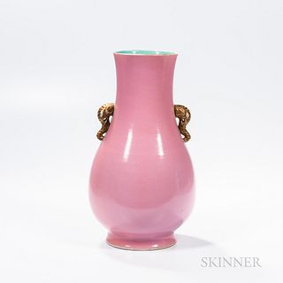 Monochrome Pink-glazed Vase