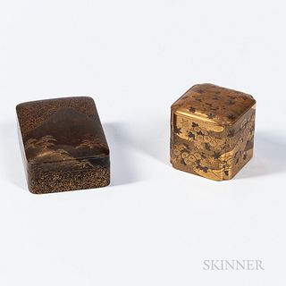 Two Gold-lacquered Boxes