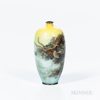 Small Ginbari Cloisonné Vase
