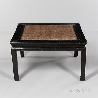 Black-painted Low Square Table, Kang Zhou