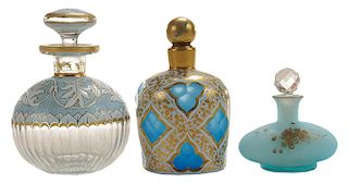 Three Finely Decorated Perfume