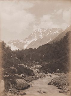 Vittorio Sella (1859-1943)  - Mountain Koruldu from the Zena valley, 1906