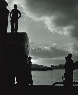 Kurt Blum (1922-2005)  - Genova, cantieri navali, years 1950